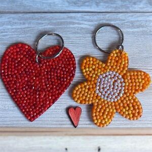 Custom Diamond Art Keychain ✨ Handmade Rhinestone Keychain Personalized Gift